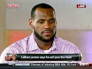 LeBron on ESPN
